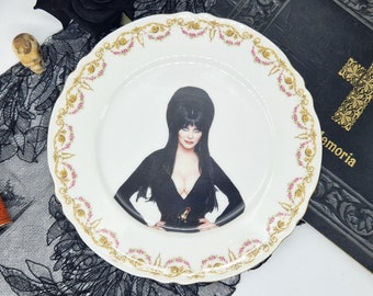 Elvira Mistress of the Dark Vintage Salad Plate