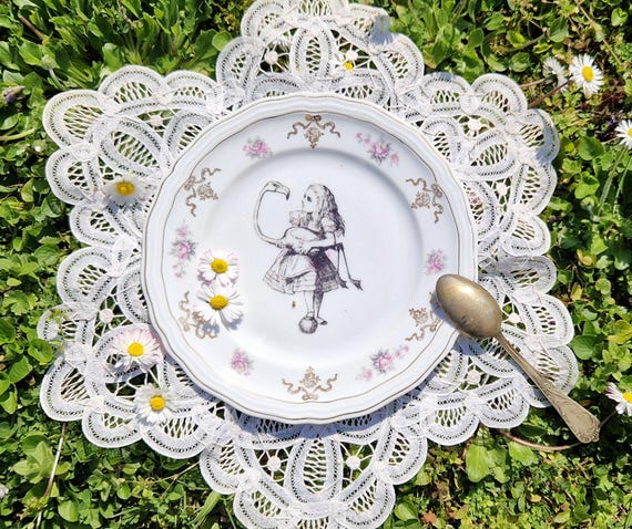 ヴィンテージ 不思議の国のアリス デザートプレート - Etsy 日本