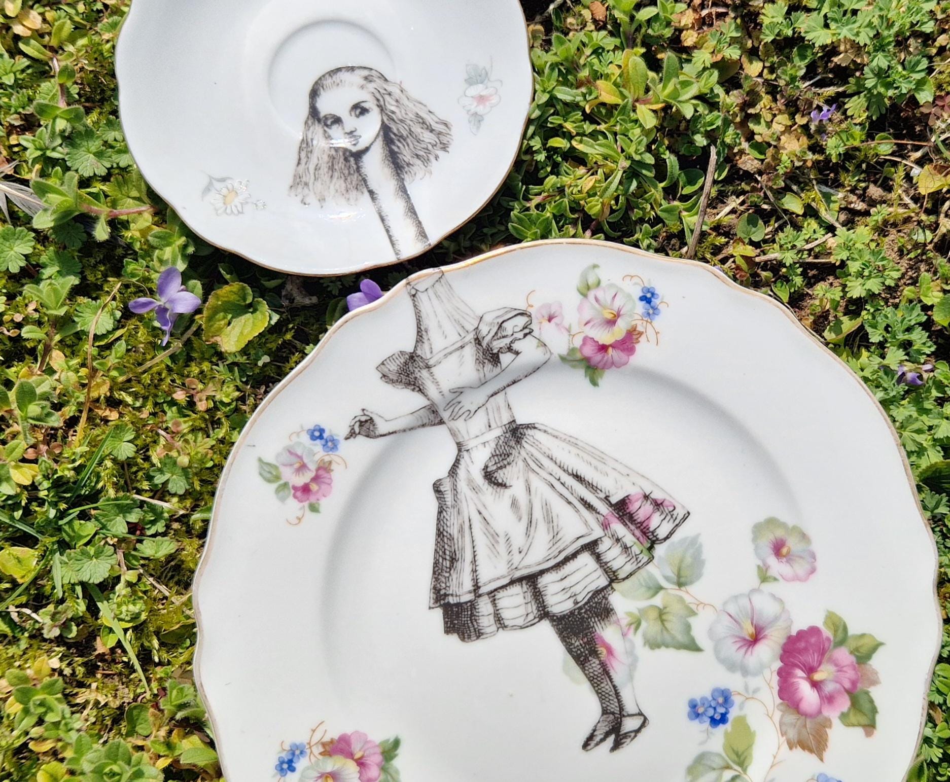 不思議の国のアリス ヴィンテージ プレートセット - Etsy 日本