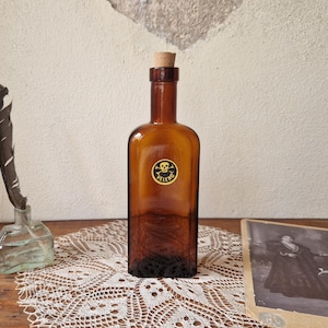 Antique Poison bottle Apothecary Pharmacy, druggist, medical oddity, vintage curiosity
