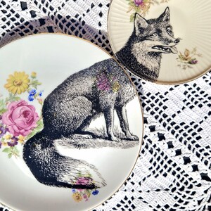 Set of 2 Mismatch Side Plates Fox image 2