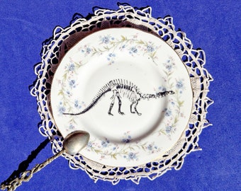 Brontosaurus Dinosaur Vintage English Side Plate