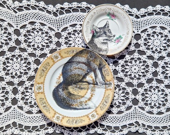 Set of 2 Mismatch Side Plates Fox