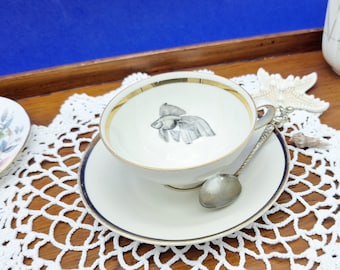 Goldfish Teacup/Saucer Set, Funny Teacup
