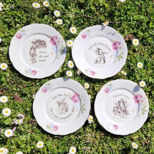 美品・未使用　不思議の国のアリス　ヴィンテージプレート3枚　デザート皿1枚 楽天市場】不思議の国のアリスの絵皿 ハートの女王様のクロケー場