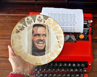 Jack Torrance on Vintage Side Plate, Shining, Kubrick