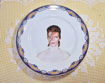 David Bowie Flash Vintage Dinner Plate