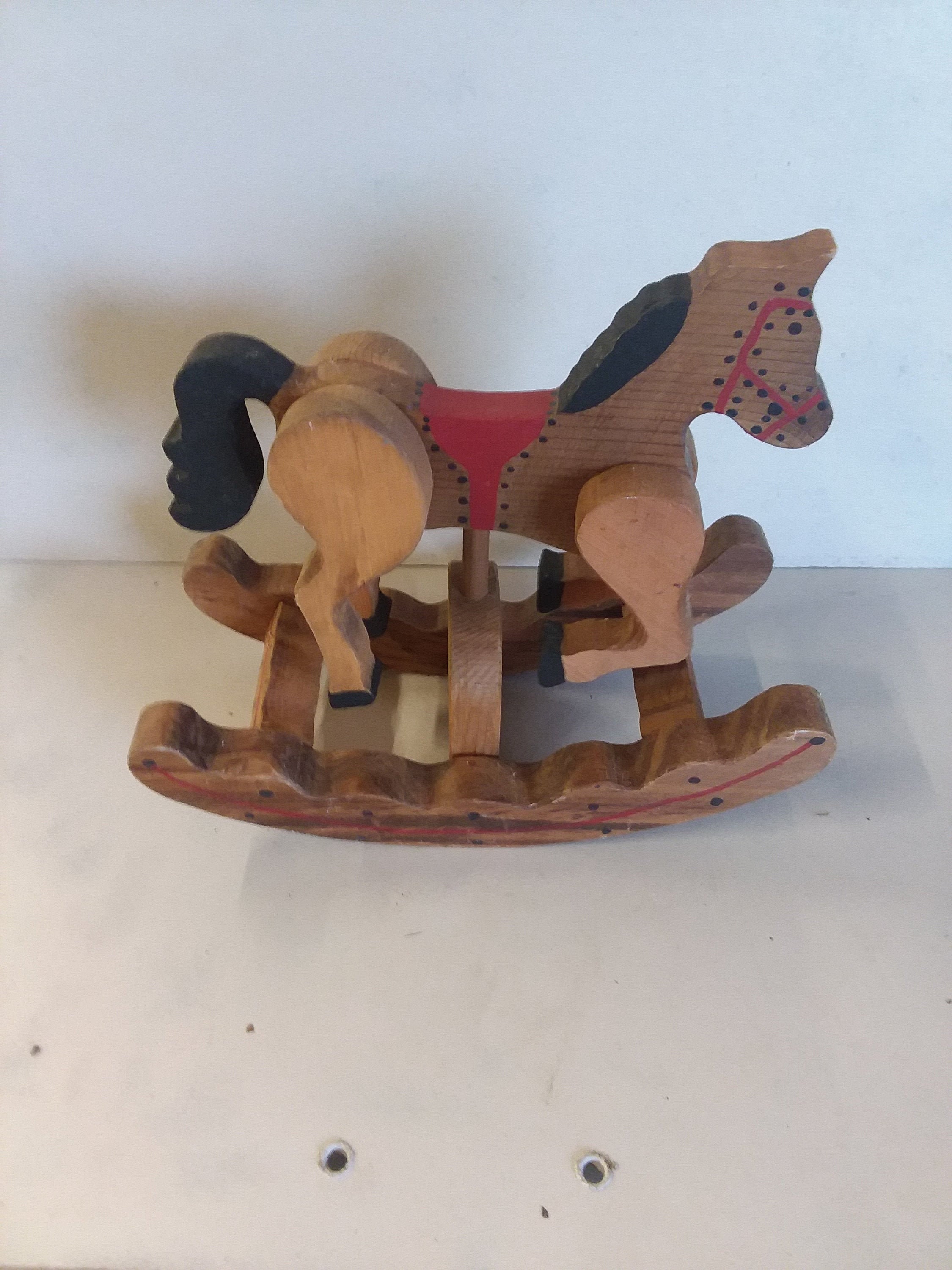 wooden rocking horse for adults