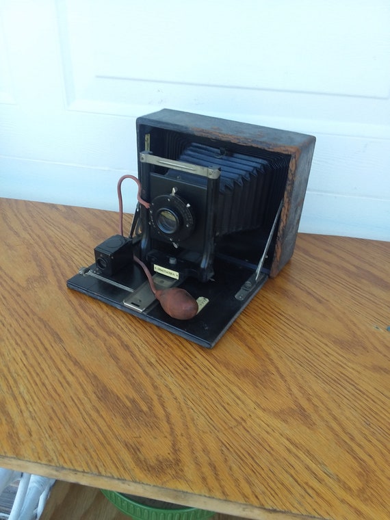 Antique Chautauqua Camera With Glass Plate Folding Camera Etsy