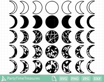 Download Moon Phase Svg Etsy