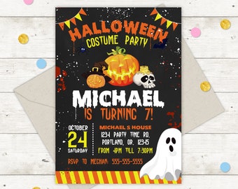 halloween invitation etsy