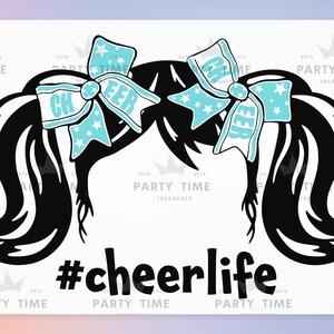 Cheerleader SVG, Cheerleading Cheer Life Sublimation PNG