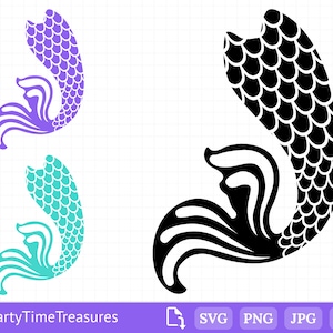 Meerjungfrau SVG, Meerjungfrau Schwanz Svg, süße Meerjungfrau Svg, Sommer Svg, Meerjungfrau Clipart, Png, Jpg, Cricut, Silhouette, geschnitten E-Dateien - PT1188