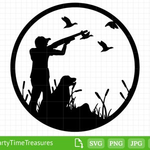 Ente Jagd Svg, Jagd Angeln Svg für Entenjäger, Clipart, Png, Dxf, Pdf - PT1304