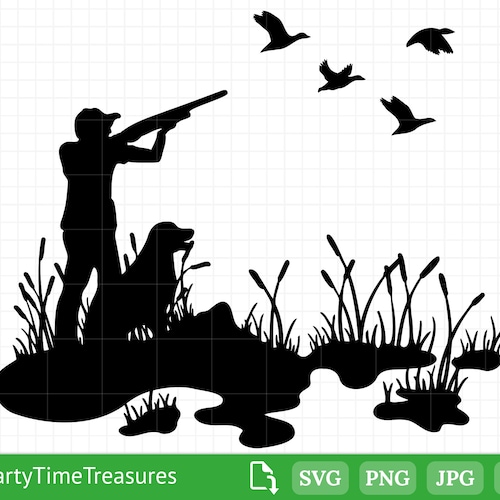 Duck Hunter SVG Hunting Clipart Download Duck Hunter Etsy