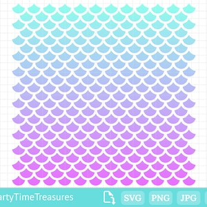 Mermaid Scales SVG, Mermaid Cut File Pattern, Mermaid Background, Png, Dxf, Pdf - PT1326