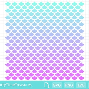 Mermaid Scales SVG, Mermaid Cut File Pattern, Mermaid Background, Png, Dxf, Pdf - PT1326