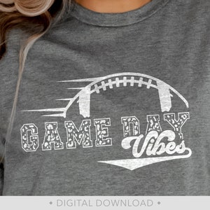Game Day Svg, Game Day Vibes Svg, Football Svg, Football Shirt Svg, Football Mom Svg, Football Clipart, Png - PT1410