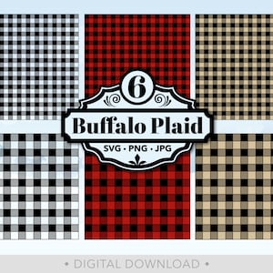 Buffalo Plaid Svg, Plaid Patroon Cut File, Kerst Svg, Boerderij Svg, Kerst Plaid, Winter Svg, Jpg, Dxf - PT1219