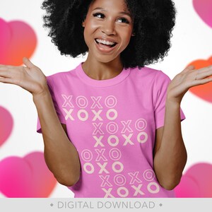 XOXO Svg, Valentines Svg, Knuffels en Kusen Svg, Love Svg, XOXO Valentijnsdag Shirt Clipart, Png - PT1466