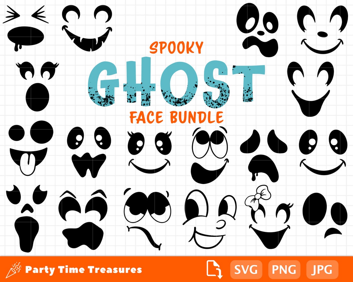 Ghost Face SVG Halloween Shirt Svg Ghost Svg Clipart Png - Etsy