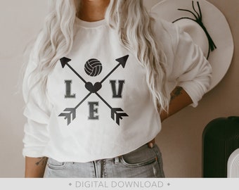 Volleyball Svg, Volleyball Shirt Svg, Volleyball Mom Svg, Love Volleyball Svg, Png - PT1452