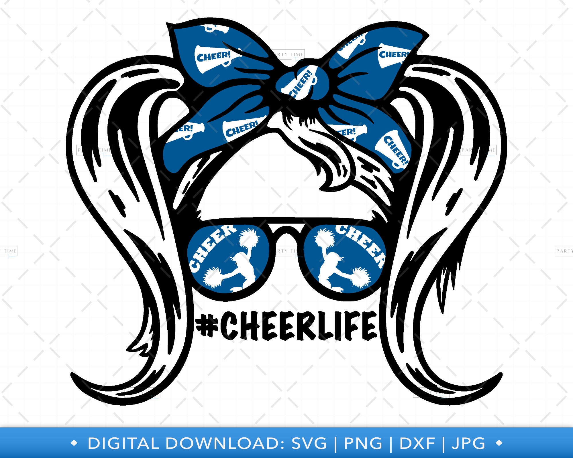 Cheer Life SVG Cheerleader Cheerleading Cut File PT1523 - Etsy