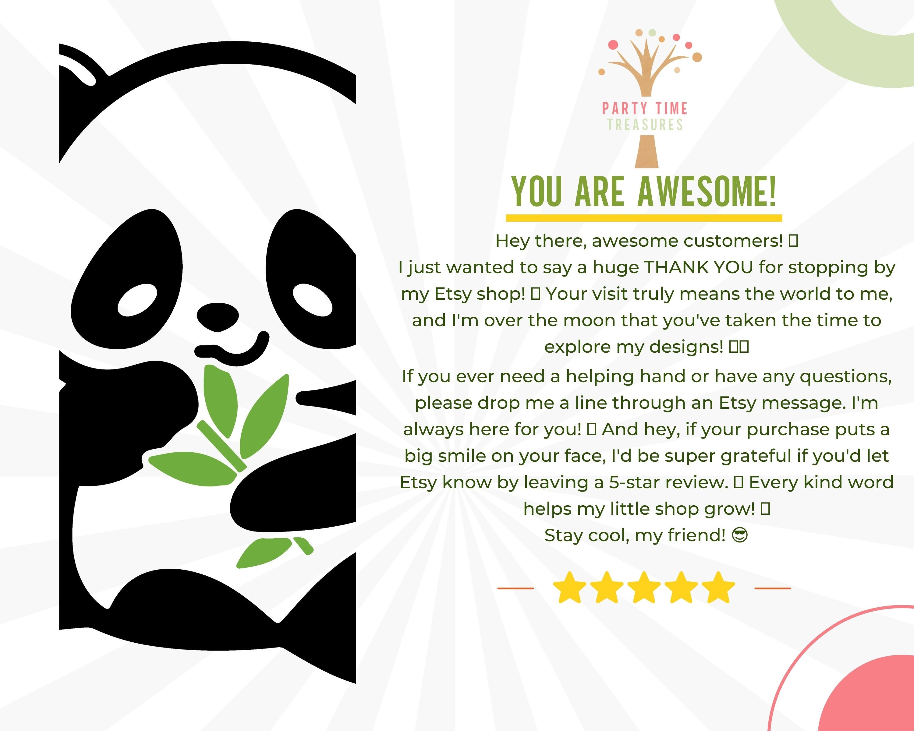 Cute Baby Panda With Bamboo Svg, Kawaii Panda Cut File, Animal Svg ...