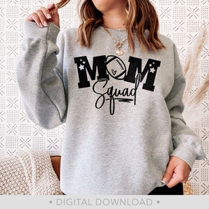 Football Svg, Football Mom Svg, Mom Squad Svg, Football Mom Shirt Svg, Football Heart Svg, Football Cut File, Png - PT1459