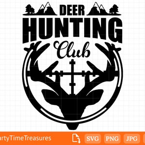 Deer Hunting Svg, Deer Svg, Deer Head Svg, Hunting Clipart, Wildlife Svg, Png, Dxf, Pdf - PT1290