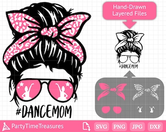 Dance Svg, Dance Mom Svg for Dancer Dancing Shirt Crafts, Png, Dxf, Pdf - PT1344