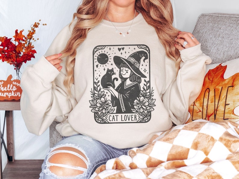 Cat Lover Tarot Card SVG