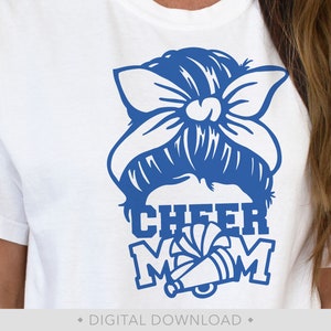 Cheer Mom Svg, Cheerleader Svg, Cheer Shirt Clipart, Png - PT1400