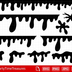 Dripping Borders Svg, Splatter Svg, Dripping Paint Svg, Dripping Clipart - PT1240