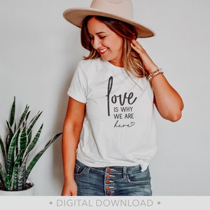 Love Svg, Love is Why Svg, Heart Svg, Valentines Day Svg, Valentine Svg, Love Cut File, Png - PT1464
