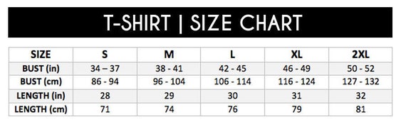 Sejour Size Chart