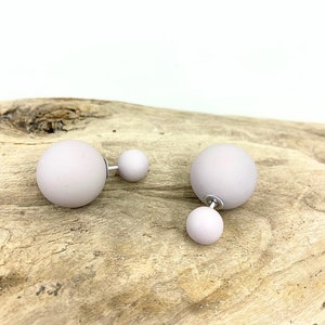 Double Ball Earrings, Double Sided Earring, Double Ball Earrings, Double Ball Studs, Tribal Earrings, Double Pearl Earrings