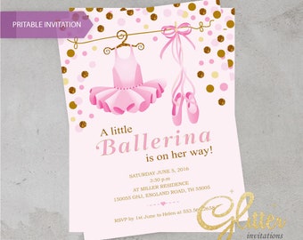 Invitation De Ballerine Etsy