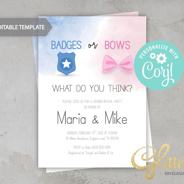 Printable Baby Shower Badge - Etsy