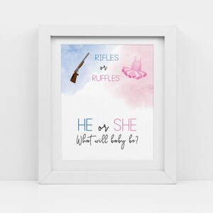 Rifles or Ruffles Gender Reveal, Shooting Gender Reveal, Sonogram Photo ...