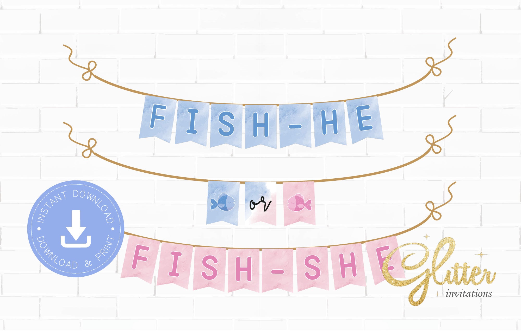 Fish Party Bunting 