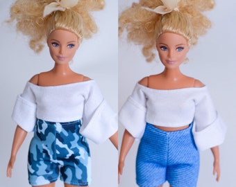 *Original Barbie Curvy Kleidung*Süßes Jeanskeid*