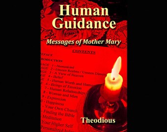 Self-Published Book "Human Guidance: Messages of Mother Mary", Self-Help Spiritual Growth Gift, Non-fiction, Metaphysical, Truth Seeker Gift