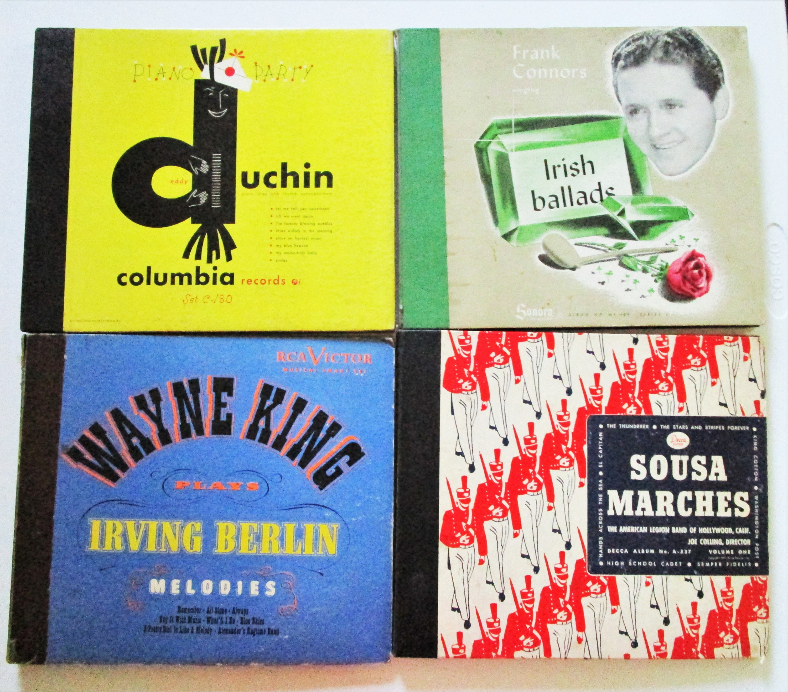 4 Imperfect 78 Record Multi-album Notebook Storage Sets Eddy