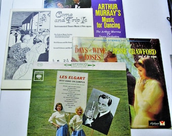 28 Vintage 33 RPM 12" Vinyl Records: Classical, Big Band, Early Pop, Crooner, Steel Band, Swing, Children-themed for Craft Projects, Decor