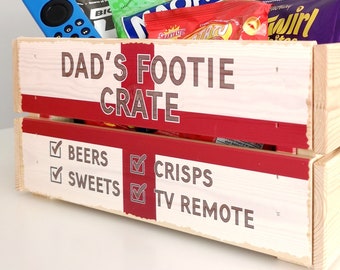 Personalised Euros Snack Crate, Football Fan Gift, Care Package, Supply Drop, Gift Box, Contents not Included