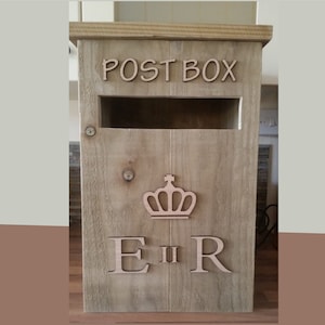 Rustic Solid Wooden Wedding Post Box