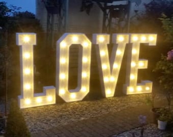 4ft Letter Lights, Marquee Wedding Love Letter, MR&MRS Wedding Decor