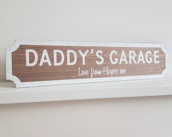 Personalised Wooden Street Sign , Man Cave, Father's Day Gift, Home Bar, Hot Tub Bar Sign, Dad's Shed