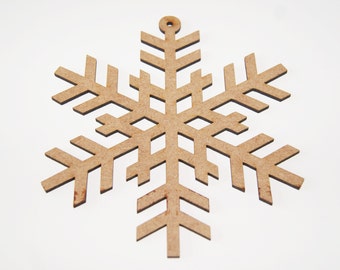 Christmas Snowflake Hanging Decorations Laser Cut Craft 110mm